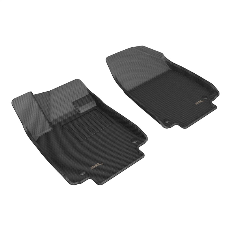 Hyundai Ioniq Floor Mats - Front - 3D MAXpider - KAGU Series - Black - `23-`27